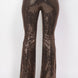 Sequined Fit & Flare Midrise Pants