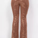 Sequined Fit & Flare Midrise Pants
