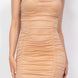 Cowl Neck Glittered Mesh Dress