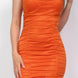 Cowl Neck Glittered Mesh Dress