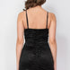 Cowl Neck Glittered Mesh Dress