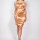 Ruched Mini Bodycon Halter Dress