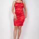 Ruched Mini Bodycon Halter Dress