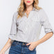 Long Slv Y/d Stripe Woven Shirt