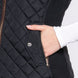 Suede Piping Quilted Padding Vest
