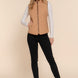Suede Piping Quilted Padding Vest