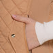 Suede Piping Quilted Padding Vest