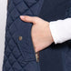 Suede Piping Quilted Padding Vest