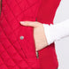 Suede Piping Quilted Padding Vest