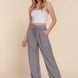 Elastic Waist Tencel Long Pants