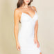 Eyelash Lace Trim Split Thigh Cami Dress