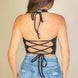 Tank Bandana Hem Square Neck Top