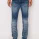 Men Creased Biker Denim Jeans