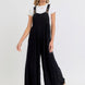 Adjustable Strap Overall Wide Leg Jumpsuit