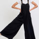 Adjustable Strap Overall Wide Leg Jumpsuit