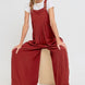 Adjustable Strap Overall Wide Leg Jumpsuit