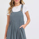 Adjustable Strap Overall Wide Leg Jumpsuit