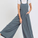 Adjustable Strap Overall Wide Leg Jumpsuit