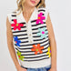 Flower Patch Stripe Knit Top