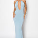 Halter Necklace Trim Long Dress