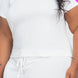 Plus Size Ribbed Short Sleeve Top&shorts Set