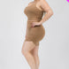 Plus Size One Shoulder Ruched Crop Top & Mini Skirt Set