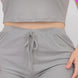 Plus Size Solid Ribbed Cami Top And Shorts Set