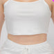 Plus Size Solid Ribbed Cami Top And Shorts Set