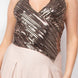 Surplice Halter Sequin Top