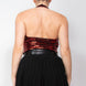 Surplice Halter Sequin Top