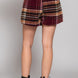 Wrap Plaid Jacquard Skort