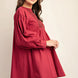 Long sleeve mini dress with lace detail