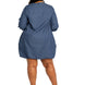 Washed Denim Bubbled Dress
