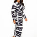 Animal Print Ruched Bodycon Dress