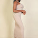 Ribbed Cropped Top and Maxi Side Slit Skirt