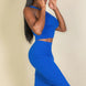Ribbed Cropped Top and Maxi Side Slit Skirt