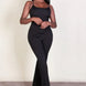 Ribbed Sleeveless Wide Leg Jumpsuit