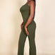 Ribbed Sleeveless Wide Leg Jumpsuit