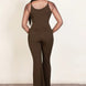 Ribbed Sleeveless Wide Leg Jumpsuit