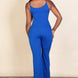 Ribbed Sleeveless Wide Leg Jumpsuit