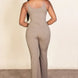 Ribbed Sleeveless Wide Leg jumpsuit