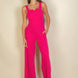 Notched Neck Cami Jumpsuit