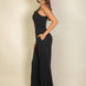 Notched Neck Cami Jumpsuit