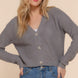 Long slv v-neck sweater cardigan