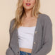 Long slv v-neck sweater cardigan