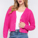 Long slv v-neck sweater cardigan