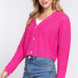 Long slv v-neck sweater cardigan