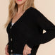 Long slv v-neck sweater cardigan