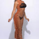 Fringe Cut Out Maxi Dress