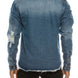 Men's Ripped Denim Overshirt